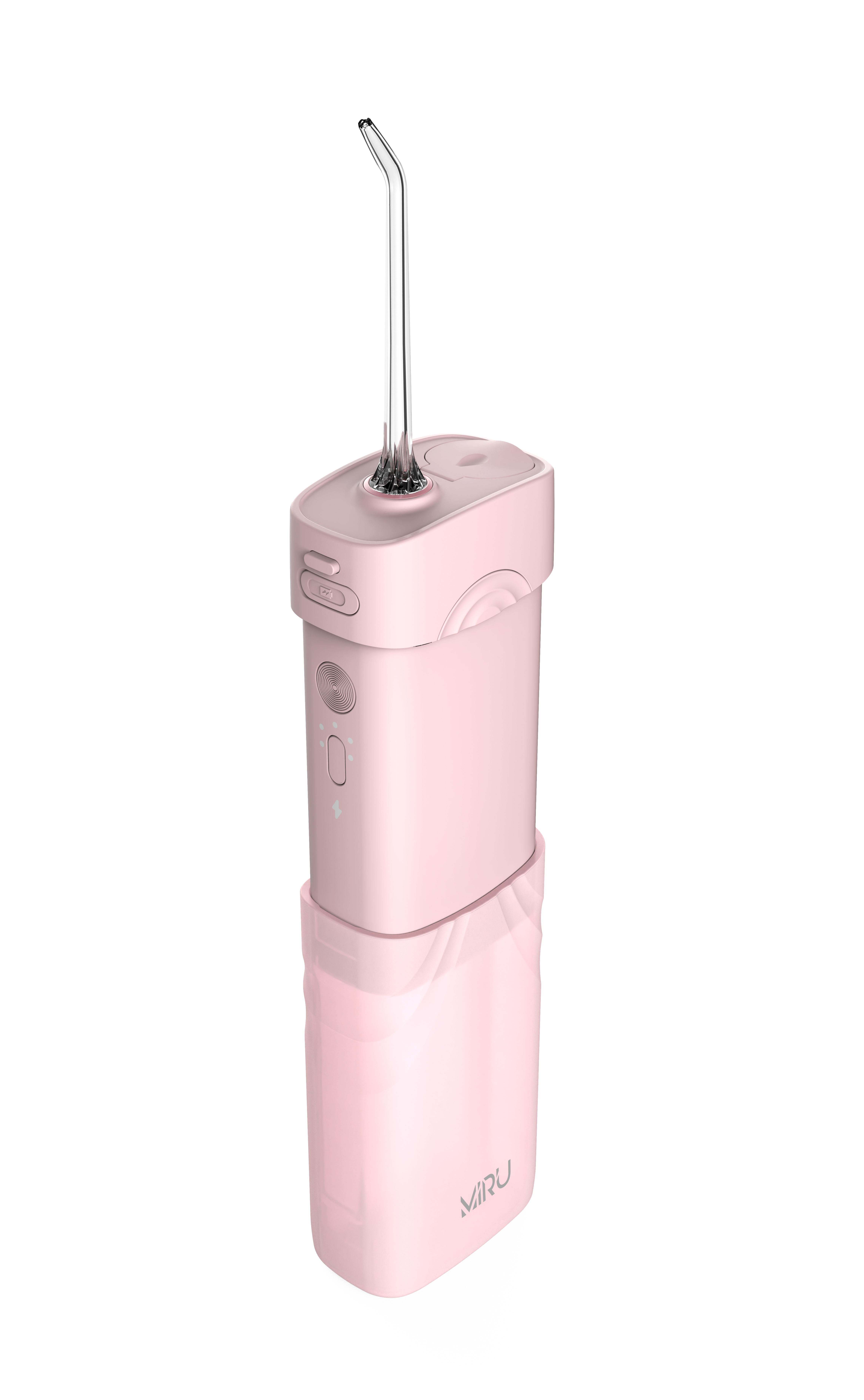 Ирригатор портативный мини для полости рта MIRU BIP-003 (розовый) <200 мл,1100 mAh, 4 насадки>