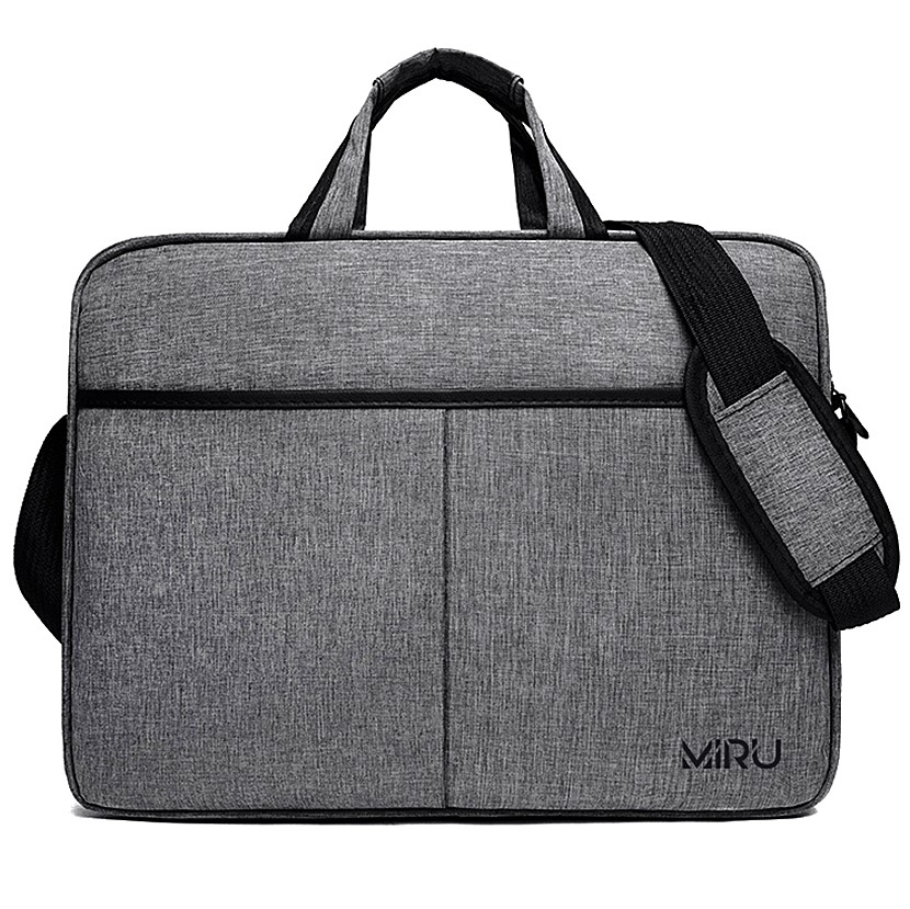 Сумка для ноутбука MIRU 1011 GrayBag 15,6" <серая, внешний материал - полиэстер, подкладка - полиэстер>