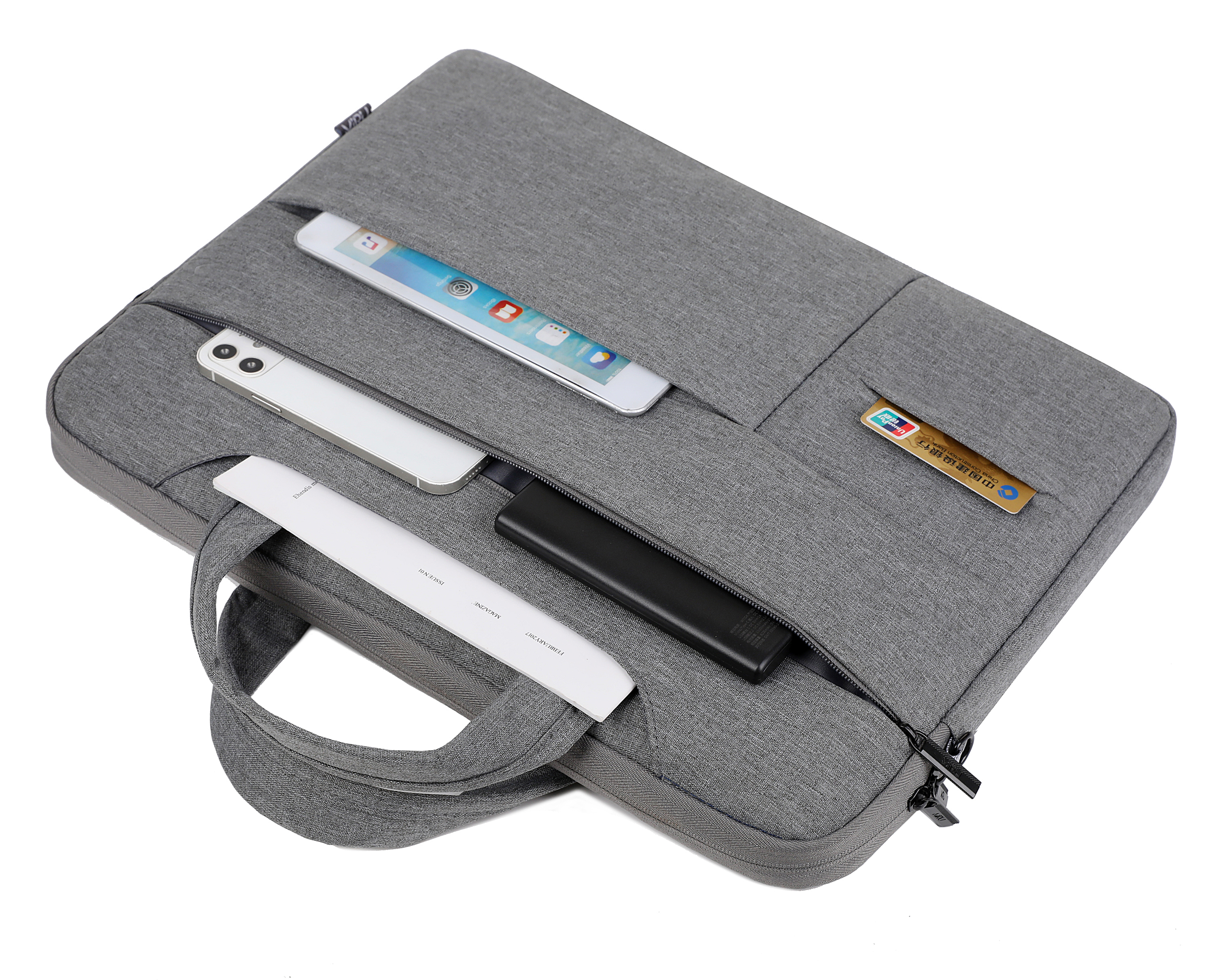 Сумка для ноутбука MIRU MLB-1047 Pockelot 17.3" серый <серая, полиэстер, наличие наплечного ремня, подкладка - фланель>