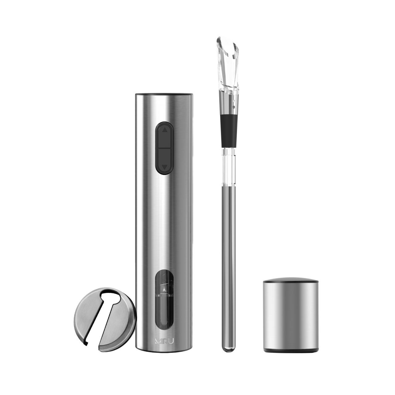 Штопор электрический MIRU, набор KAWO09 <Штопор-1шт.,нож для фольги-1шт.,аэратор-1шт.,охладитель для вина-1шт,вак.пробка-1шт.>