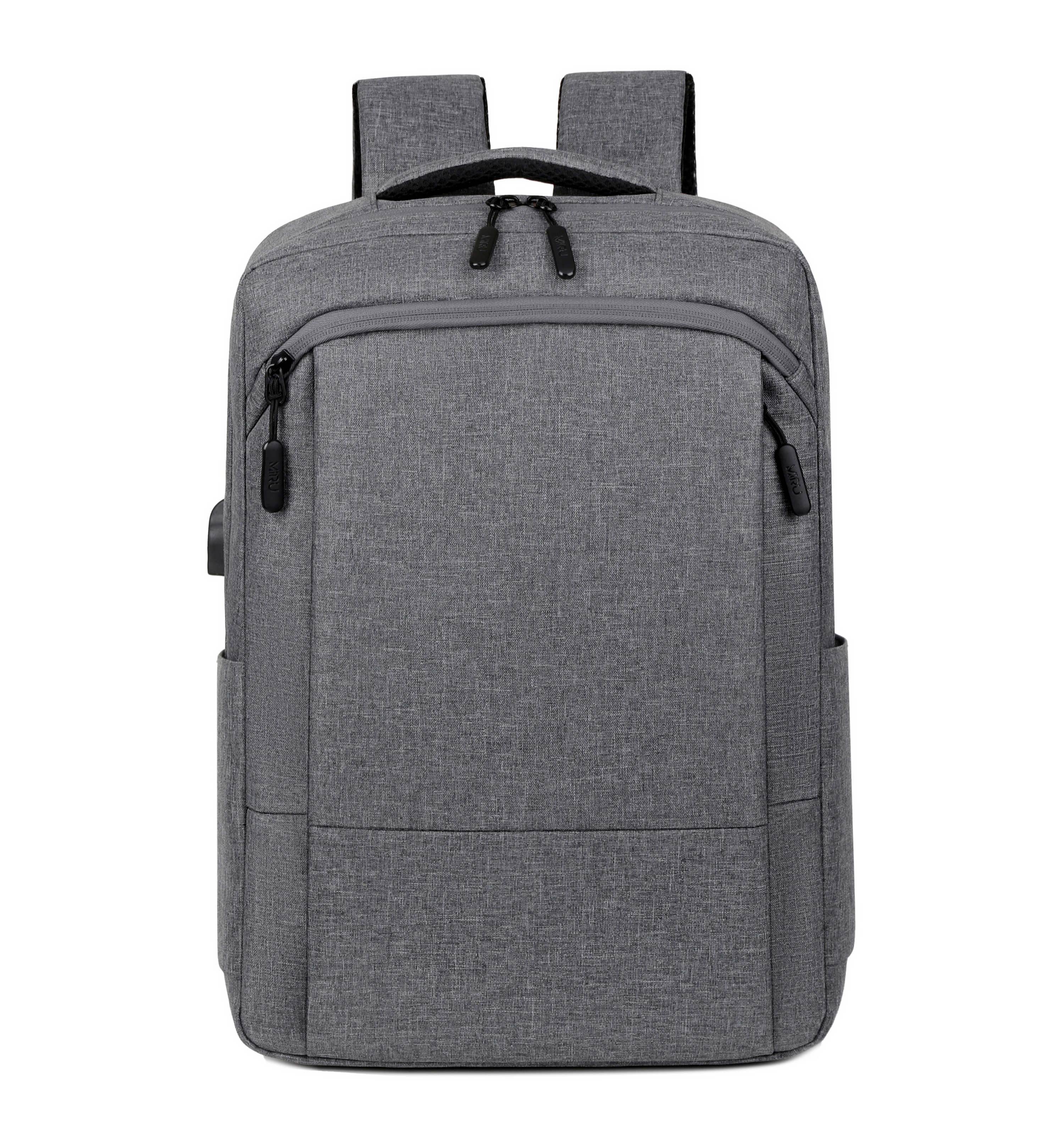 Рюкзак для ноутбука MIRU MBP-1076 SleekStyle 17.3",серый <серый, полиэстер, внешний выход USB, внешний  карман для планшета, папки, бумаги А4>