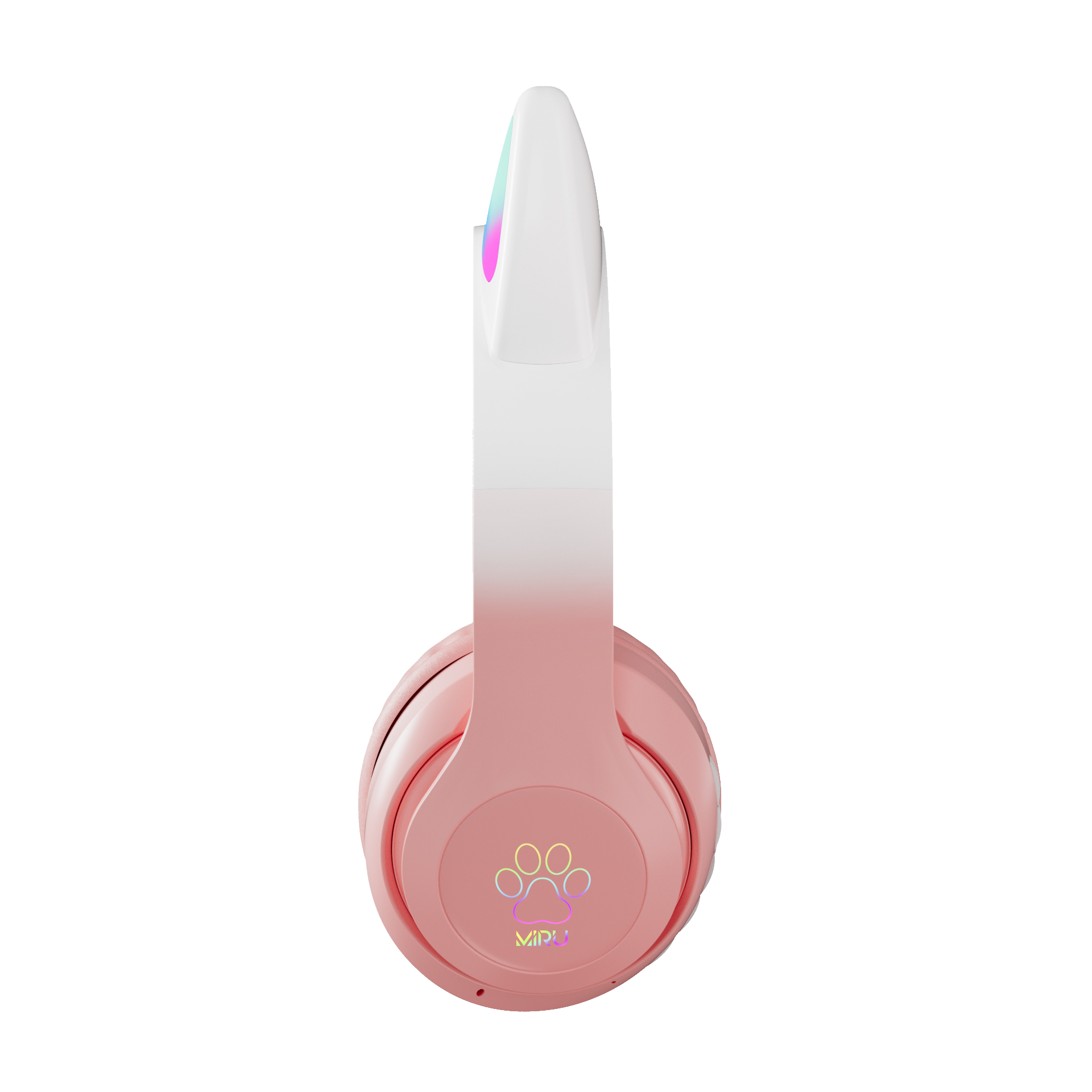 Беспроводная гарнитура MIRU CAT EP-W10 (розовый) <Беспроводная гарнитура MIRU CAT EP-W10 (розовый) W101, Накладные, стерео Bluetooth-гарнитура, 2.402 -2.480 ГГц, 32 Ом, Pink, 40 мм, 20,5 см, BT5.3, радиус действ.10м, время работы 8ч, 400м/Ач, розовый>