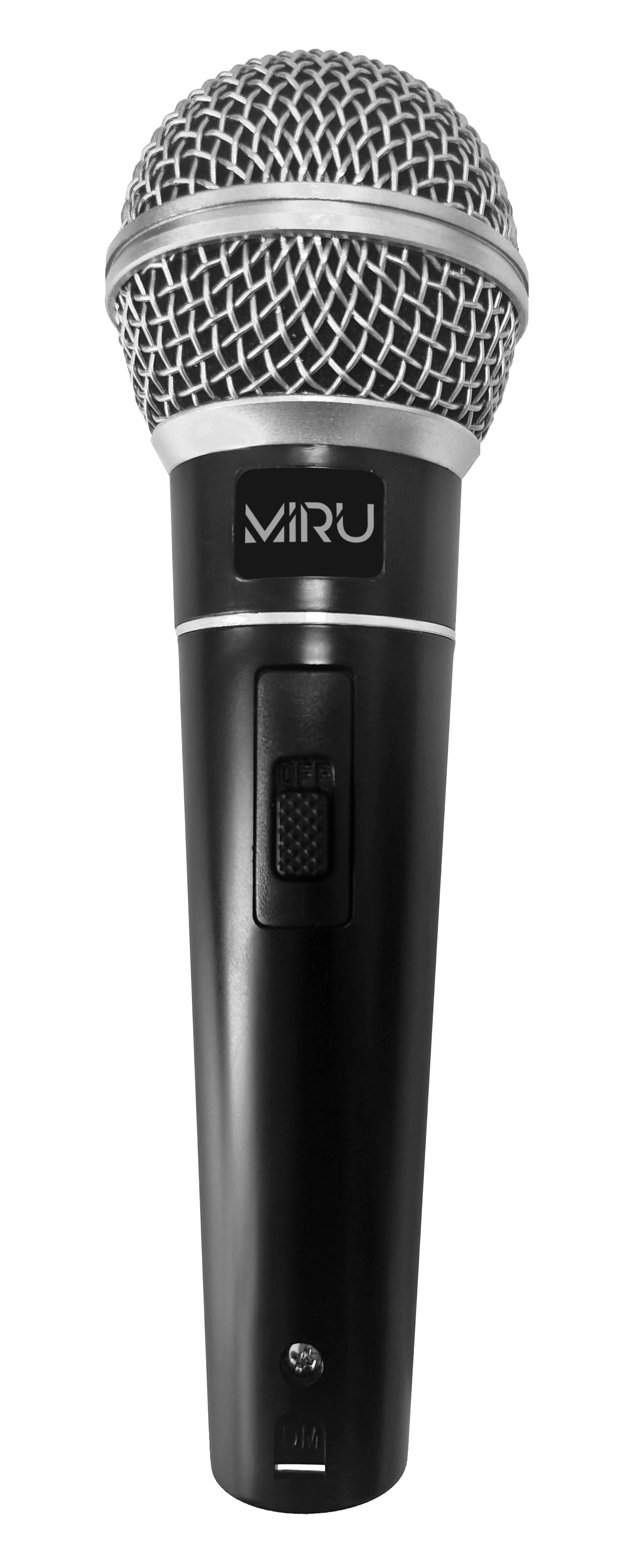 Проводной динамический микрофон MIRU MIC002 <Микрофон - 1 шт.,пластиковый корпус тубы, металлическая сетка,штекер 6,35, Кабель микрофона - 3м>