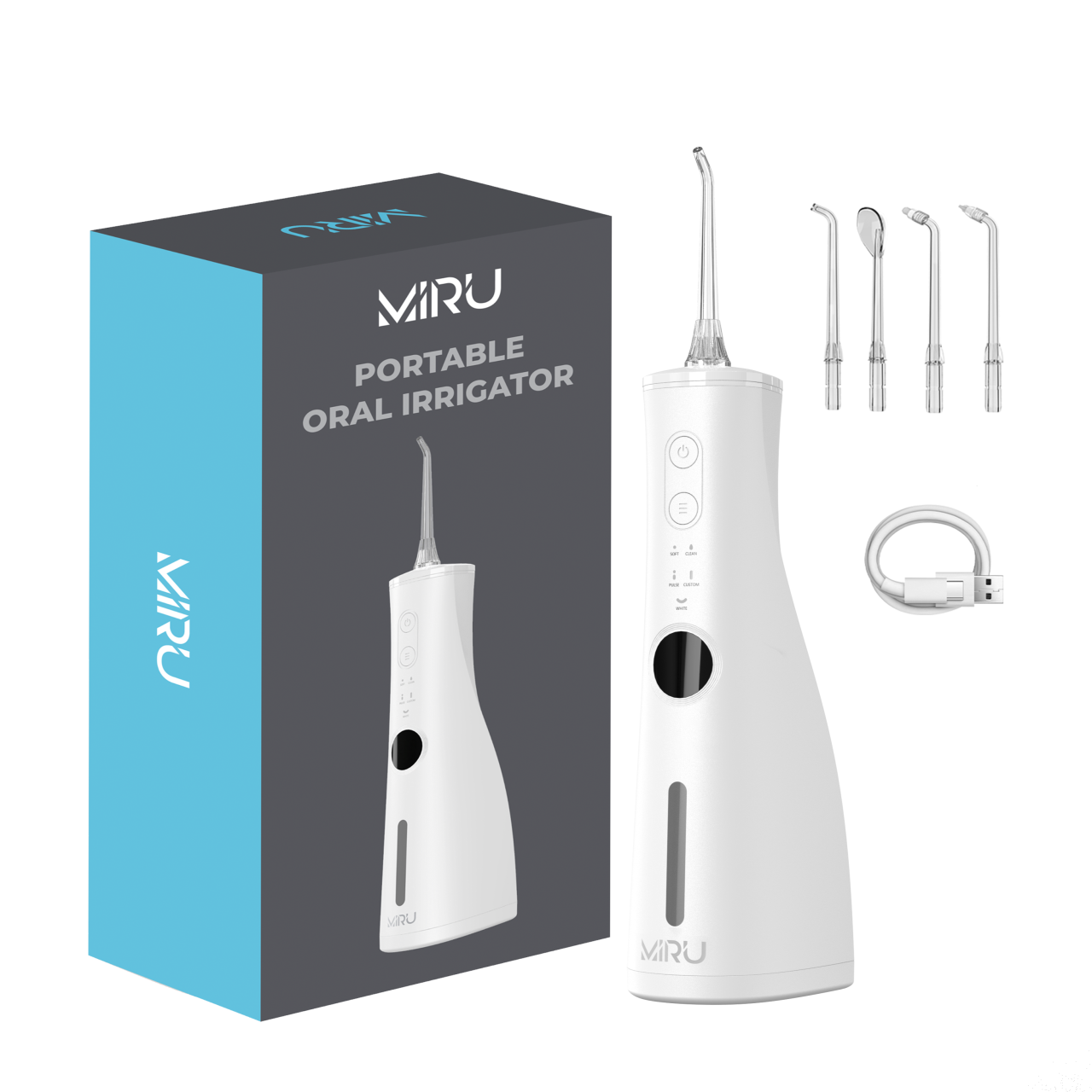 Ирригатор портативный для полости рта MIRU BIP-18 (белый)