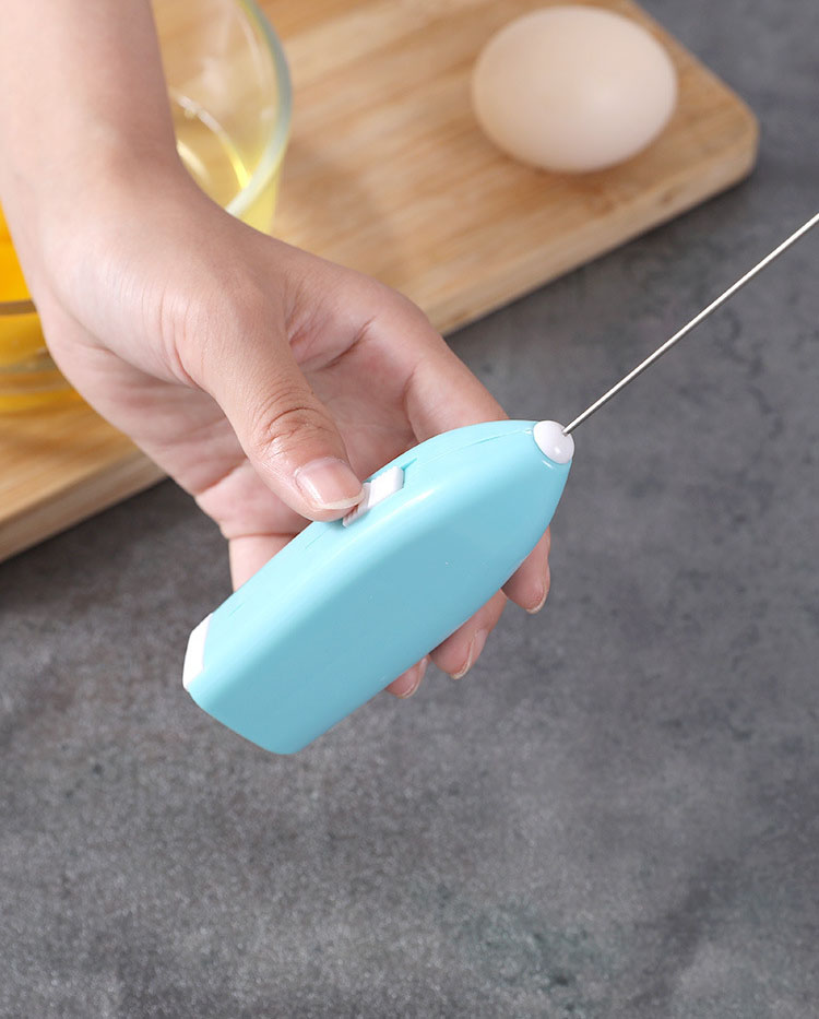 Капучинатор MIRU KA044 Milk Frother светло-голубой  <33*22*205мм, вес 43 гр., материал: пластик АBS+ нерж. сталь, питание: АА*2 (не входит в компл.)>