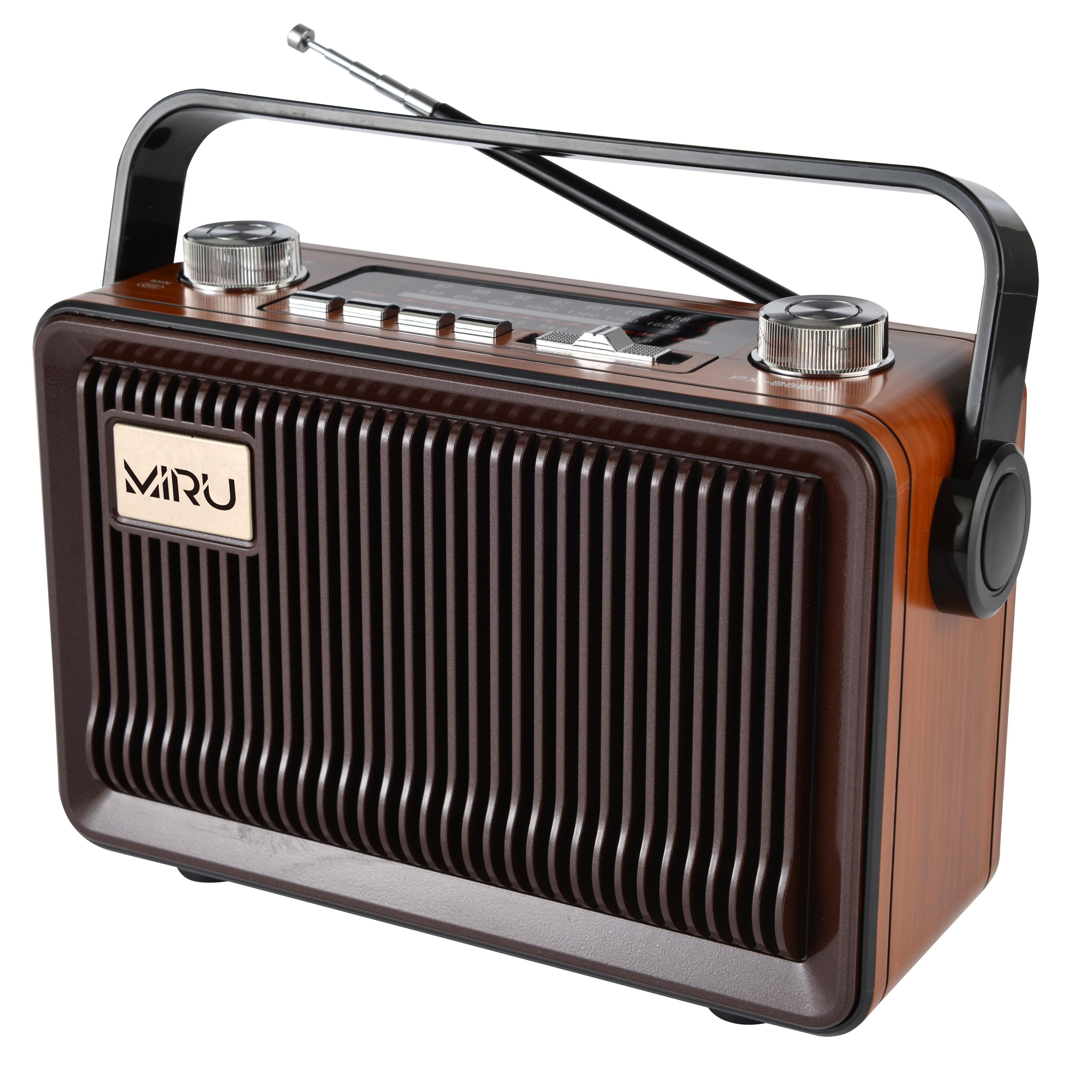 Радиоприемник MIRU SR-1032 с Bluetooth <220-20В,50ГЦ,800mAh,USB,microSD(до 32Гб),AUX,FM,AM,SW,BT>