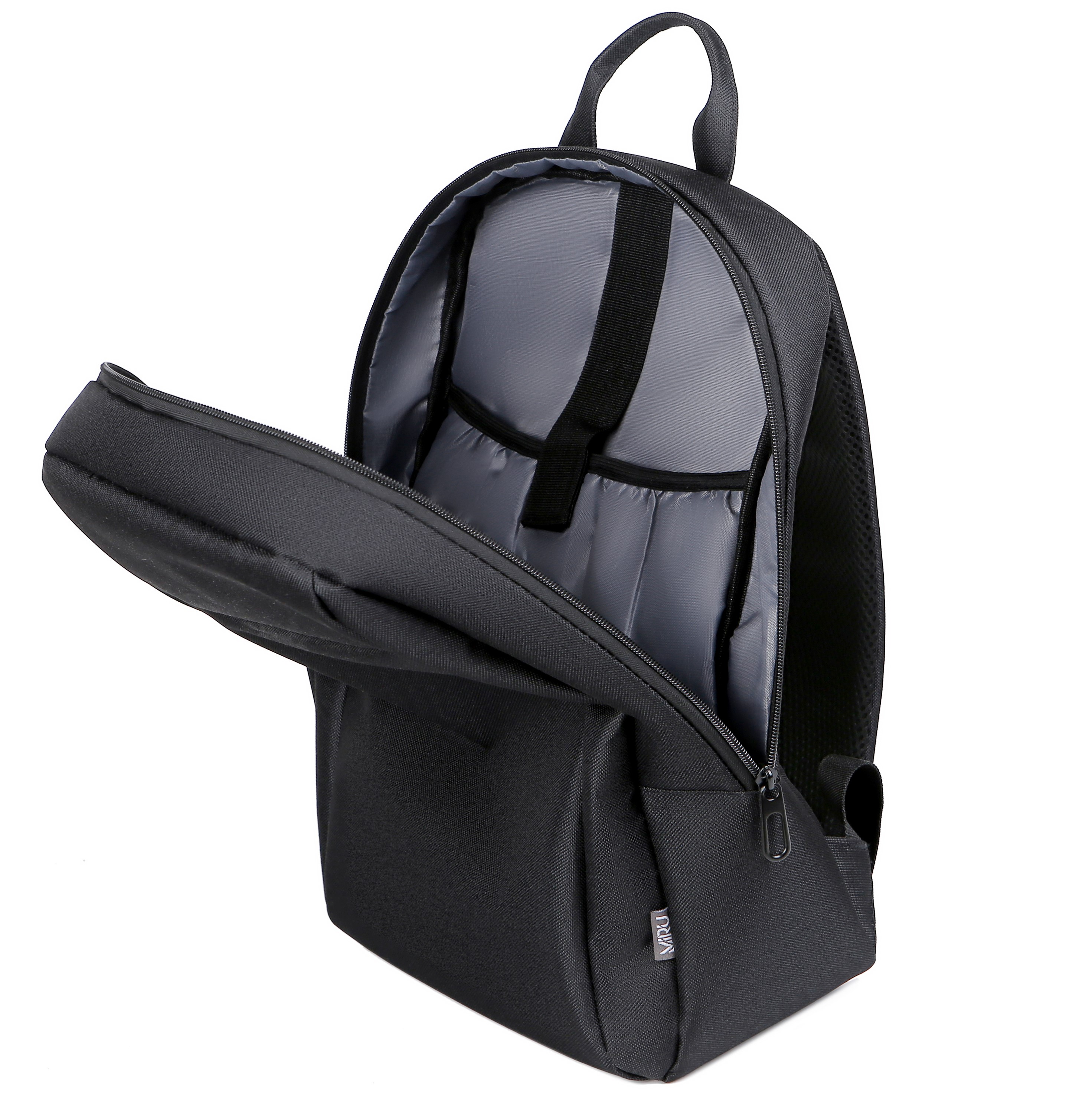 Рюкзак для ноутбука MIRU M01 Buddy 15.6" черный <черные, внешний материал - полиэстер, подкладка - полиэстер>