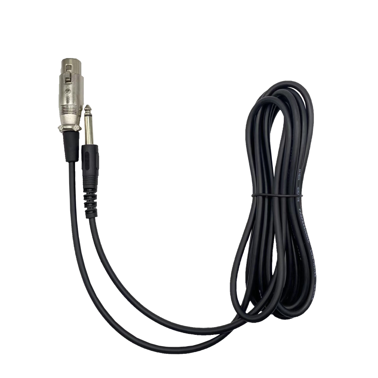 Проводной динамический микрофон MIRU MIC002 <Микрофон - 1 шт.,пластиковый корпус тубы, металлическая сетка,штекер 6,35, Кабель микрофона - 3м>