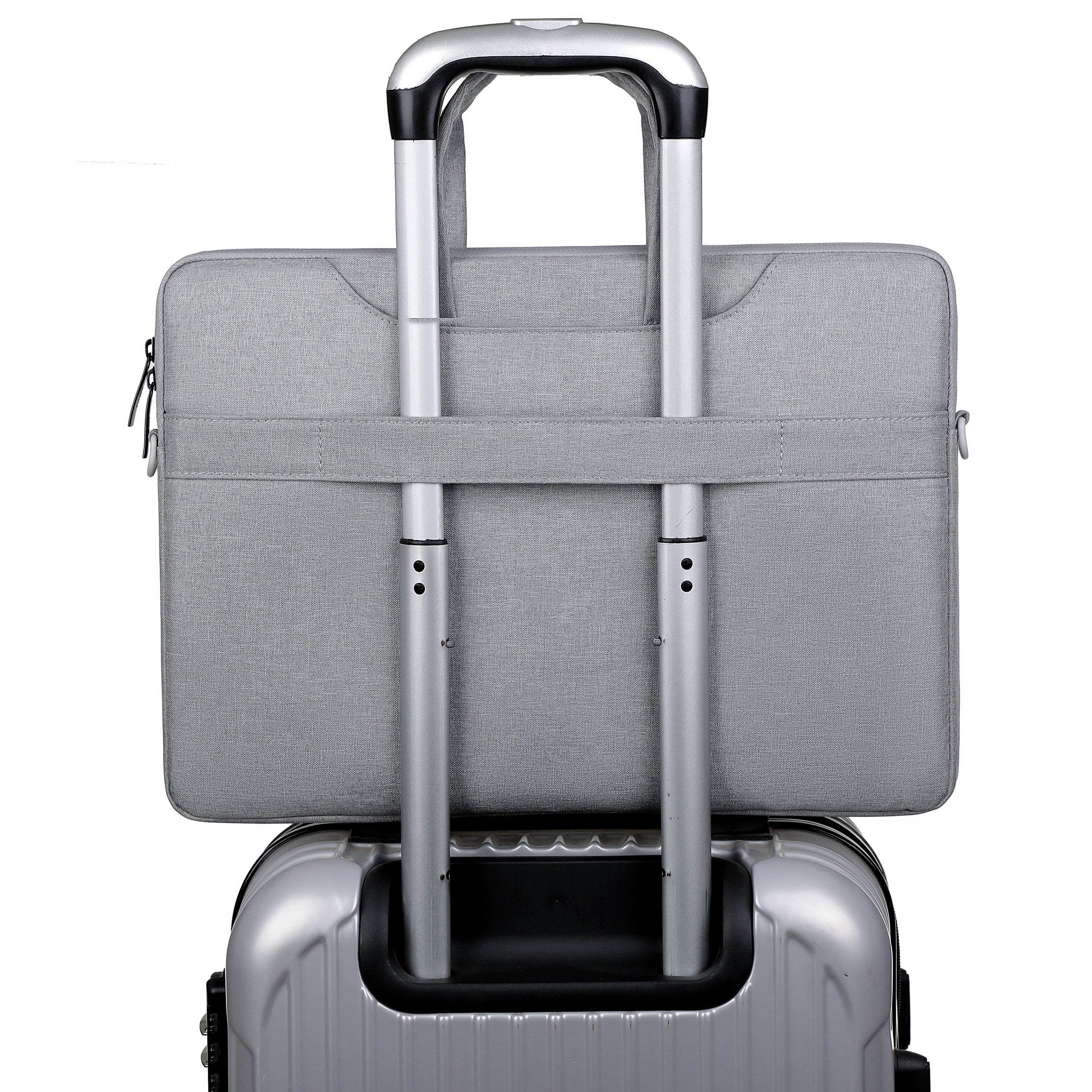 Сумка для ноутбука MIRU MLB-1044 Hiding 15.6" серый <серая, полиэстер, наличие наплечного ремня, подкладка - фланель, крепление для чемодана>