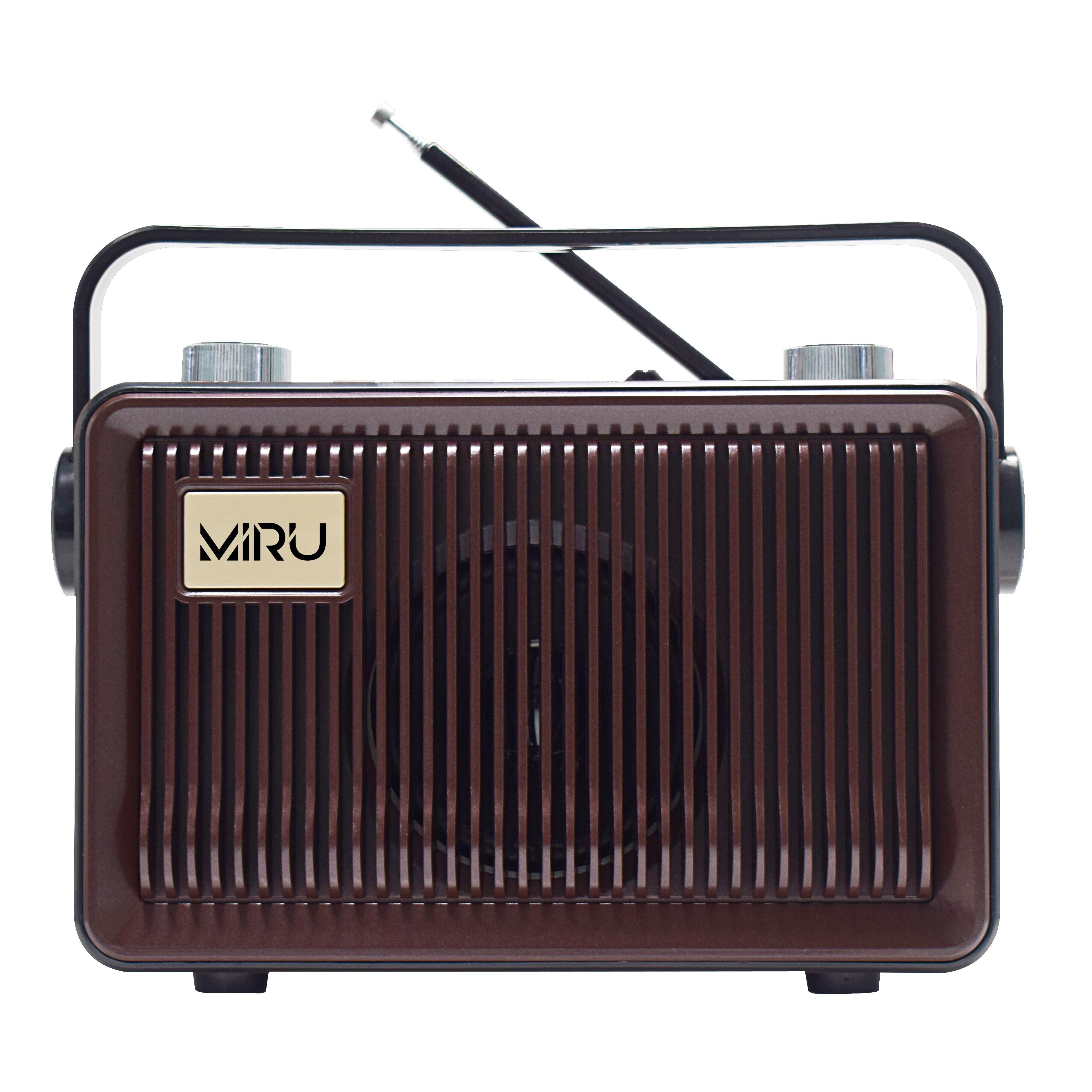 Радиоприемник MIRU SR-1032 с Bluetooth <220-20В,50ГЦ,800mAh,USB,microSD(до 32Гб),AUX,FM,AM,SW,BT>