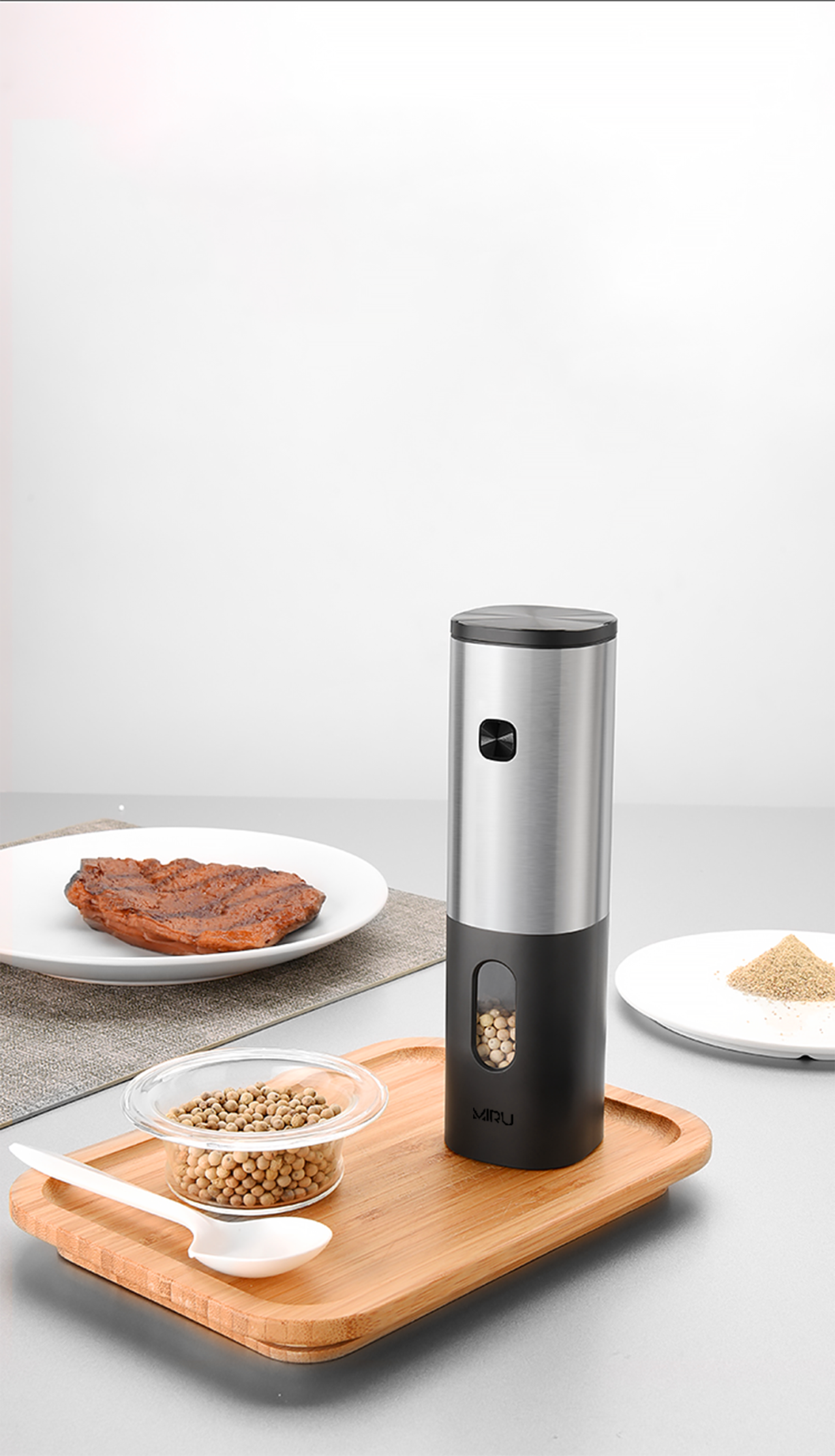 Мельница для специй электрическая MIRU, набор KA048