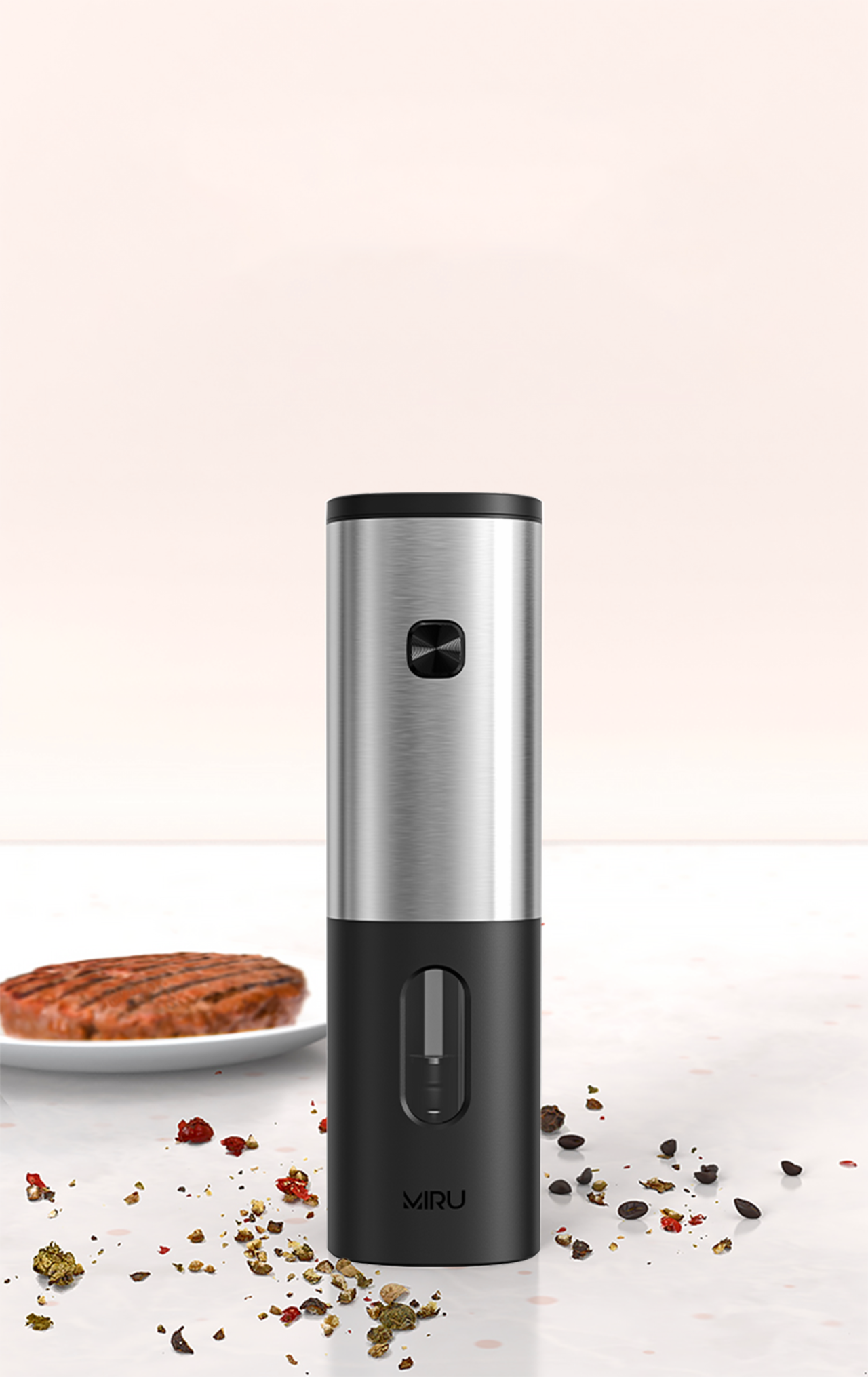 Мельница для специй электрическая MIRU, набор KA048