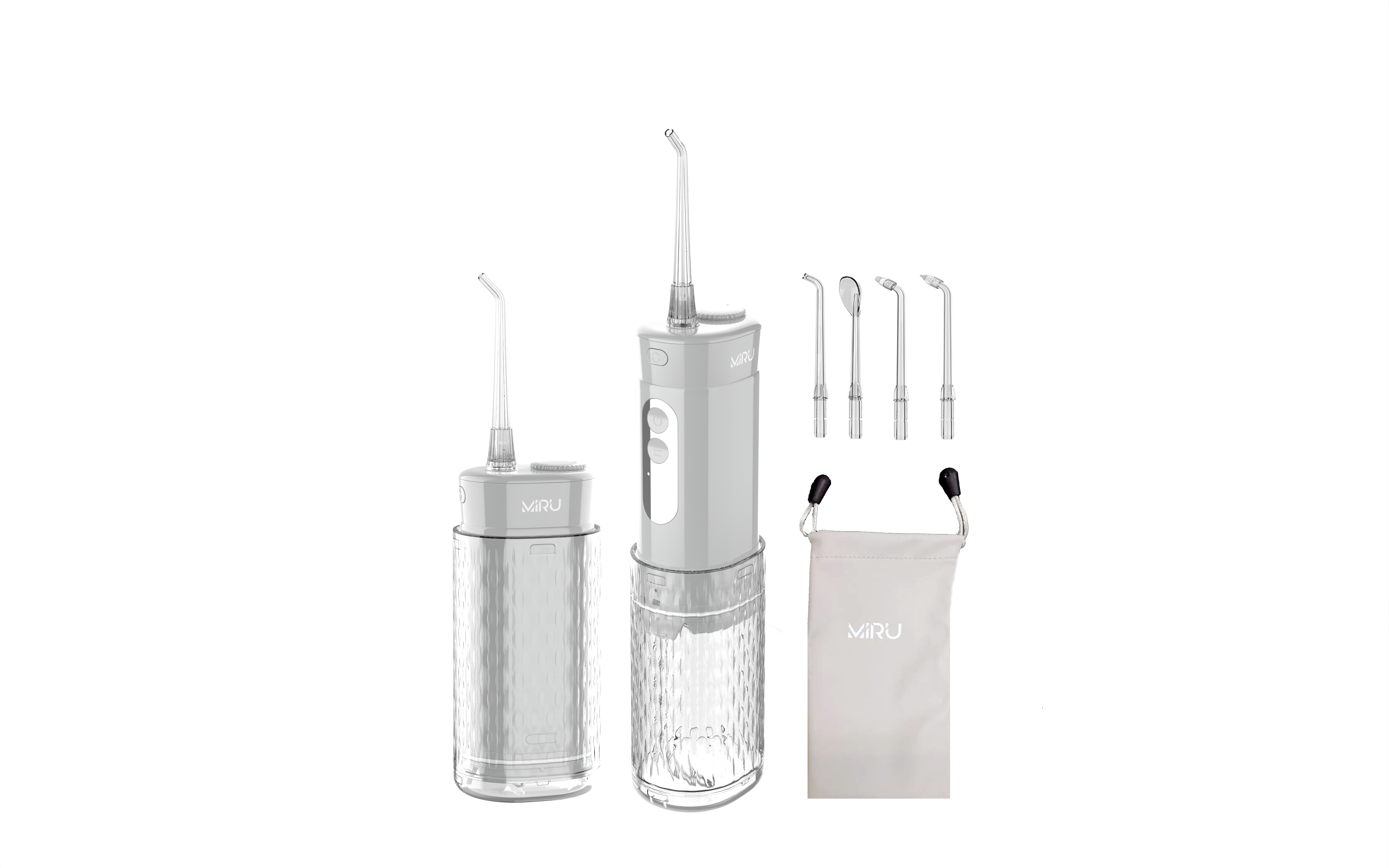 Ирригатор портативный мини для полости рта MIRU BIP-15 (серый) <1400mAh,200ml,цвет серый>