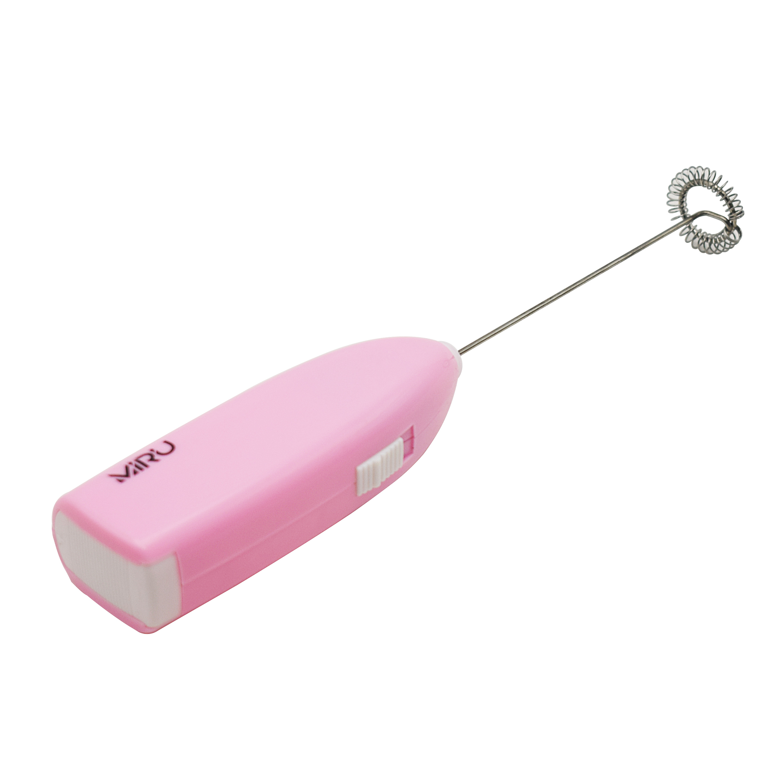 Капучинатор MIRU KA044 Milk Frother светло-розовый  <33*22*205мм, вес 43 гр., материал: пластик АBS+ нерж. сталь, питание: АА*2 (не входит в компл.)>