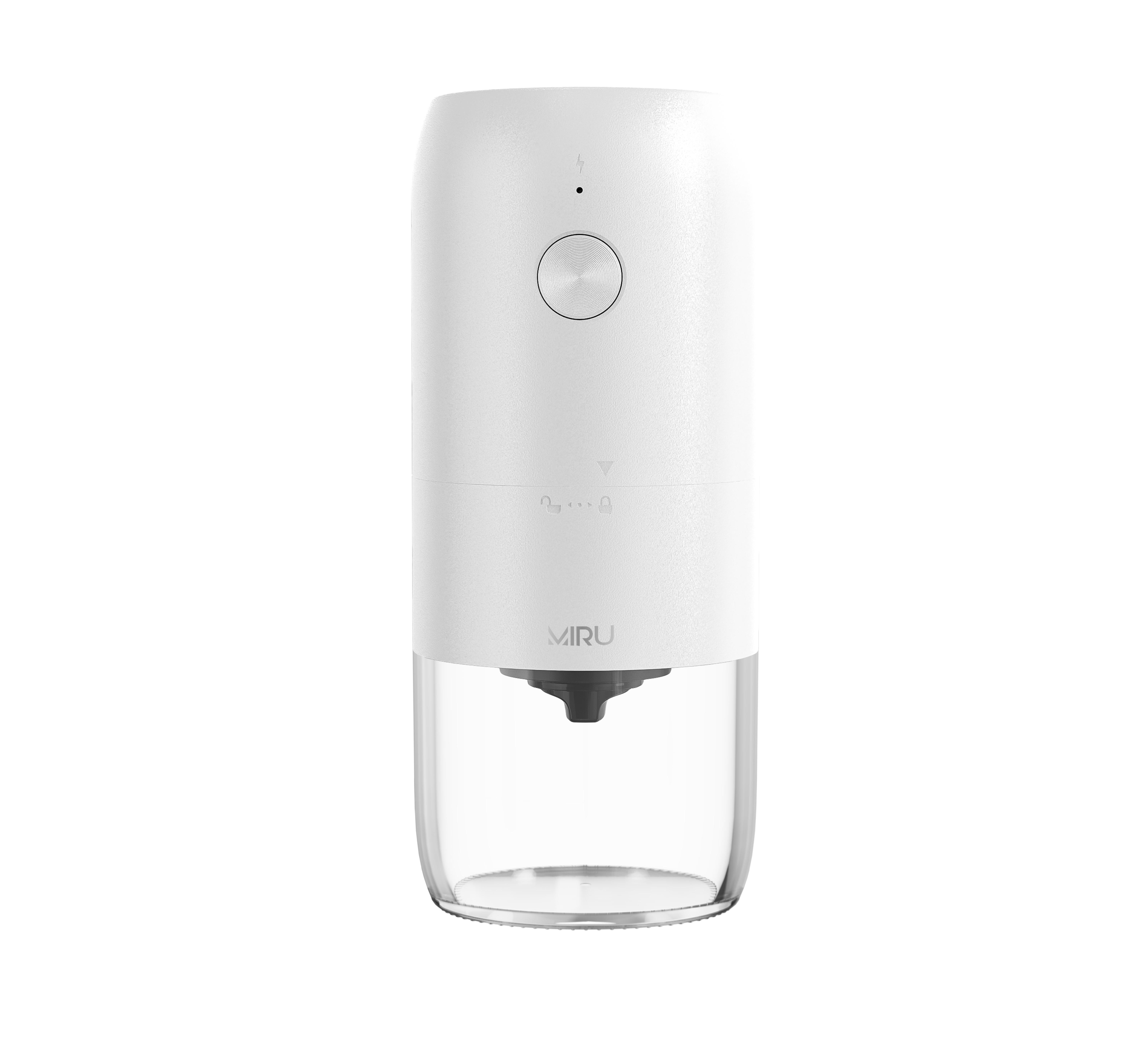 Кофемолка беспроводная MIRU KACG03 <Кофемолка - 1 шт.,Щётка - 1 шт.,Кабель для подзарядки - 1 шт.,Инструкция - 1 шт.,3,7 В-25 Вт,белый>
