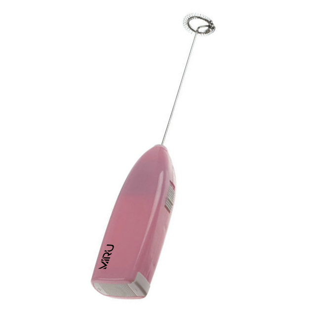Капучинатор MIRU KA044 Milk Frother светло-розовый  <33*22*205мм, вес 43 гр., материал: пластик АBS+ нерж. сталь, питание: АА*2 (не входит в компл.)>