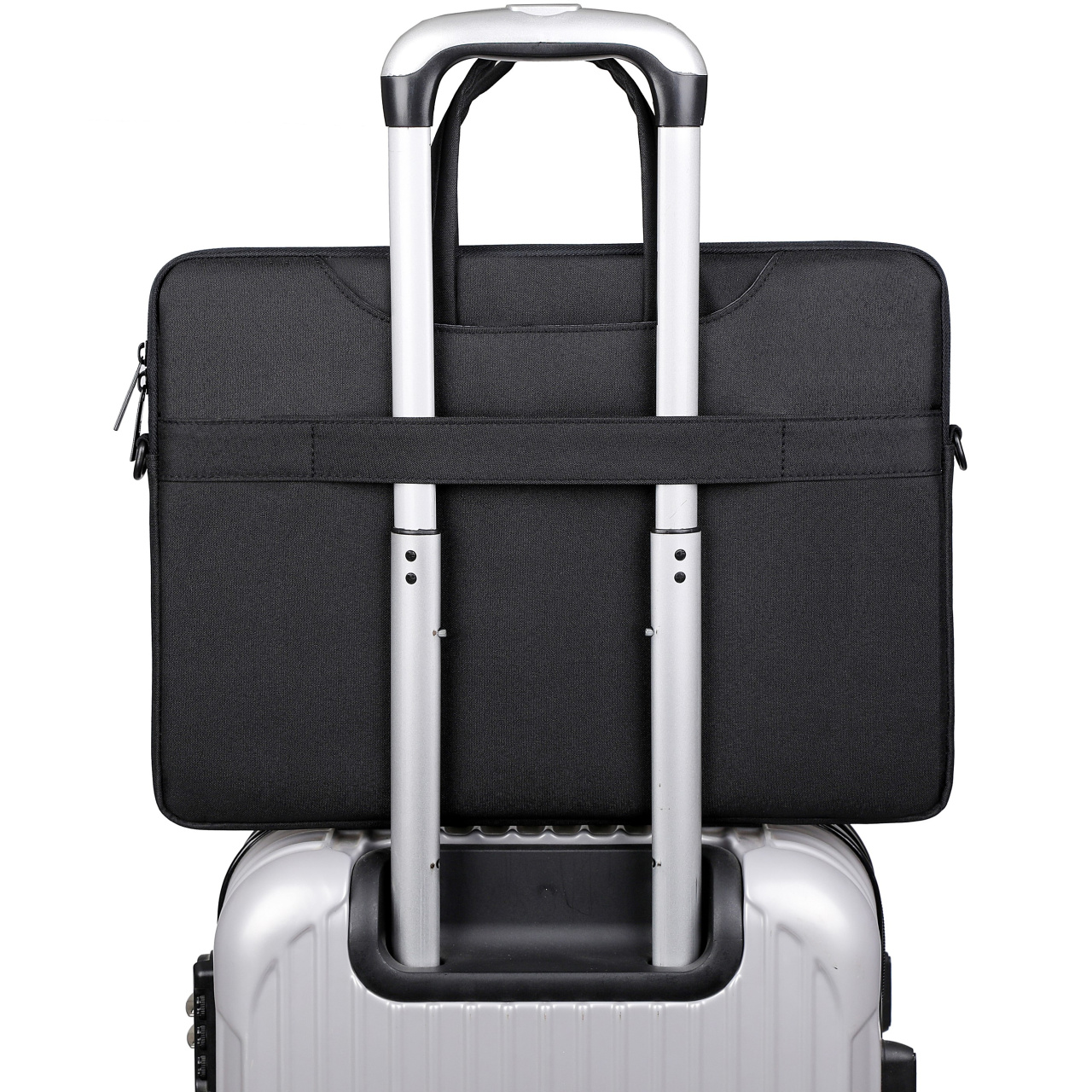 Сумка для ноутбука MIRU MLB-1043 Hiding 15.6" черный <черная, полиэстер, наличие наплечного ремня, подкладка - фланель, крепление для чемодана>