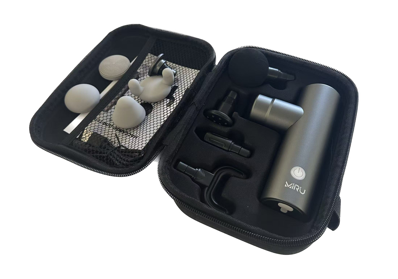 Массажер для тела MIRU BM-18 (светло-серый) <8 насадок, 2000 mAh, металл ,светло-серый>